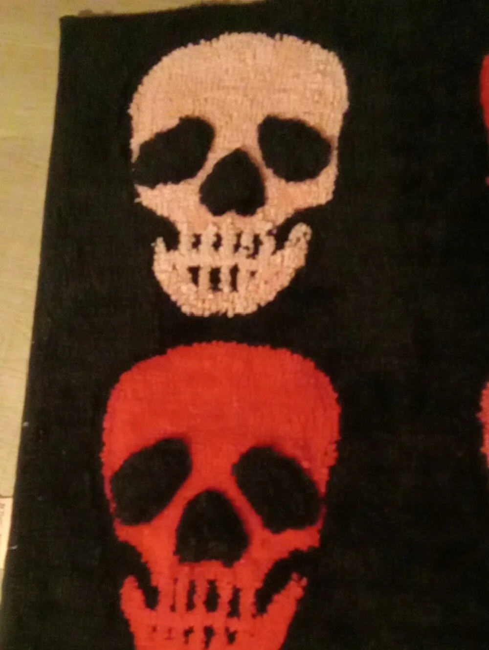 Betsey Johnson Halloween Skulls Rug NWTS